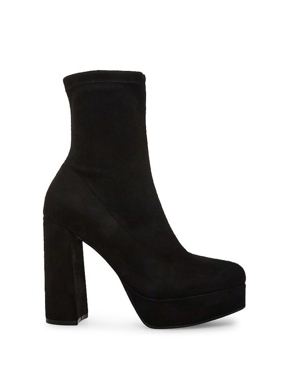 madden girl Orchid Black Women's Block Heel Dress Boots size 10
